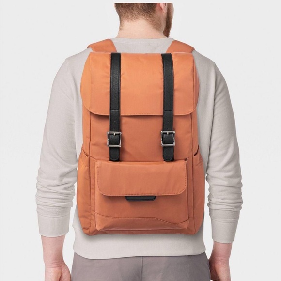 Open Story Backpack Travel
15" Laptop Cinch-Cord
Closure Orange NWT - Picture 1 of 4